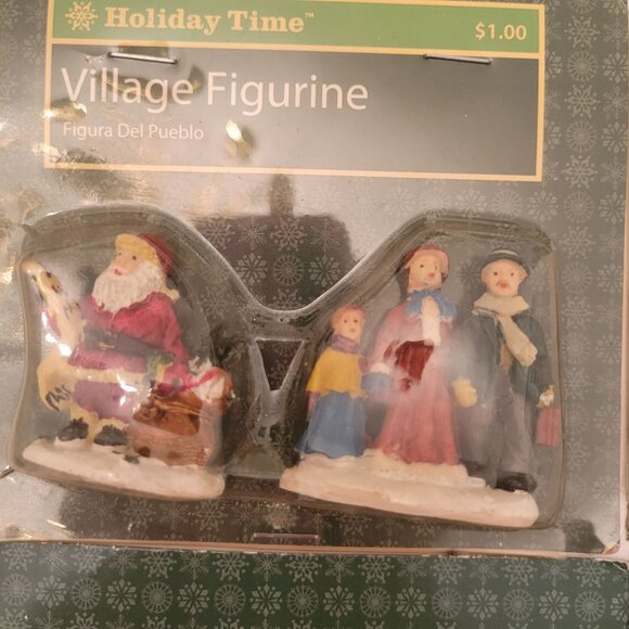 9 Holiday Time Santa Clause Carolers Christmas Holiday Village Accessories Decor - Picture 2 of 10